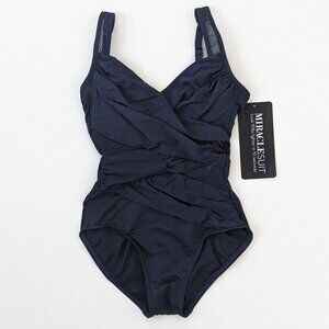 Miraclesuit Madero One-Piece Swimsuit, Midnight Blue, Women's 8